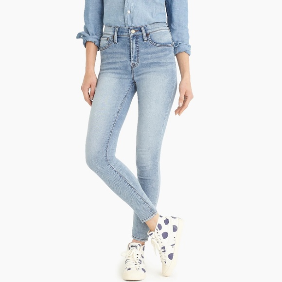 NWOT J.Crew Tall 9 high-rise jeggings in azure wash - Picture 2 of 5